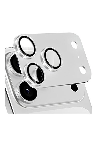 PiyasaSepeti آيفون 17 برو من آبل بشاشة 6.3 بوصة مع حماية كاملة للعدسة فضية اللون