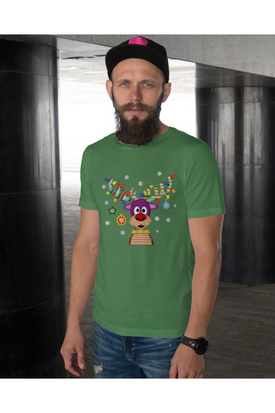 MVRDAR Tricou de Craciun unisex din 100% bumbac pentru femei si barbati