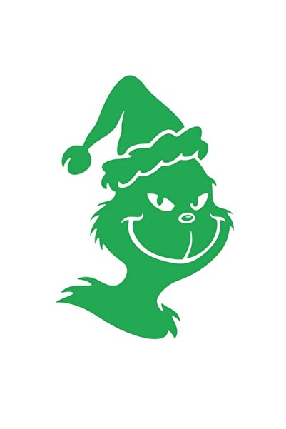 Oracal 651 Sticker decorativ, autocolant pentru masina, Grinch, 30cm, verde