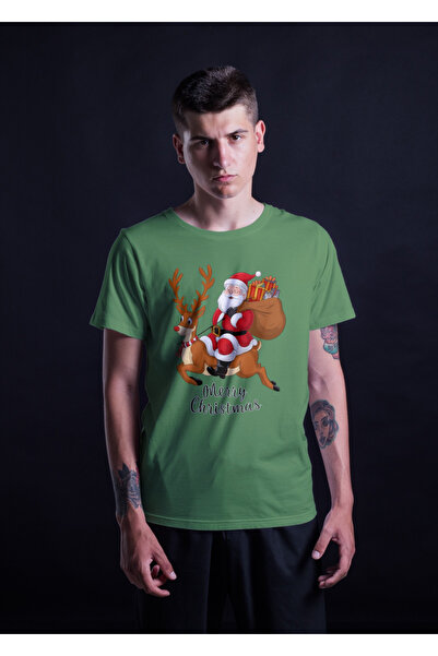 MVRDAR Tricou de Craciun unisex din 100% bumbac pentru femei si barbati