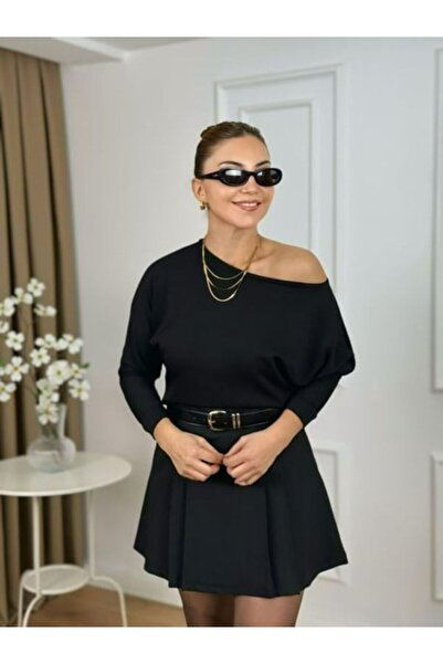 LUNES Boat Neck Modal Fabric Blouse