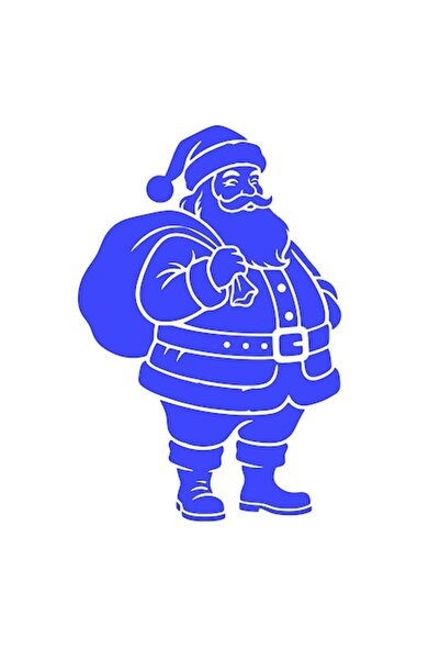 Oracal 651 Sticker decorativ, autocolant pentru masina, silueta Mos Craciun, ...