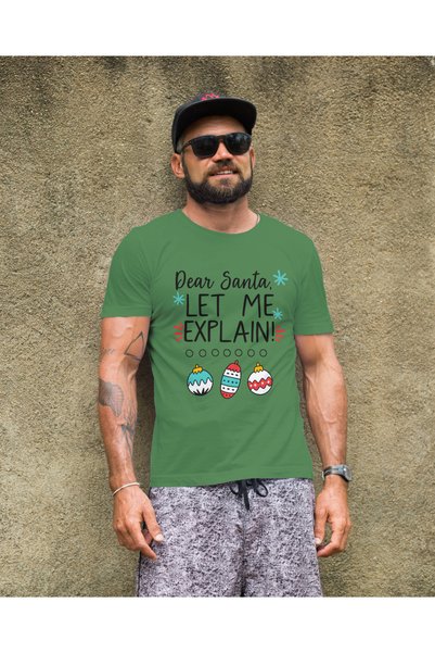 MVRDAR Tricou de Craciun unisex din 100% bumbac pentru femei si barbati