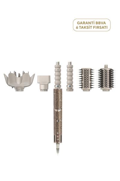 Shark FlexStyle Sparkle 5-in-1 Saç Kurutma ve Şekillendirme Sistemi - Champagne Diamond Limited Edition