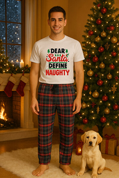 MVRDAR Set pijamale barbati bumbac Colectia Grinch Christmas, sarbatori de Cr...