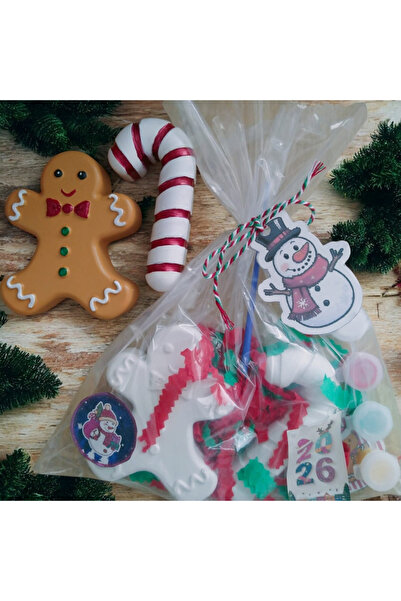 Yıldız İskandinav 🎄 İkili Ham Obje Boyama Seti – 2026 Yeni Yıl Eğlence Paket...