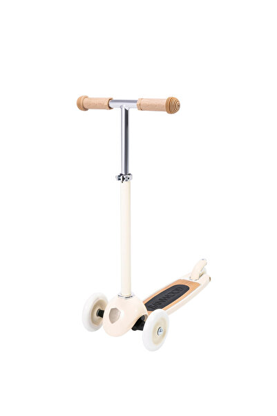 Banwood Vintage Krem Ayarlanabilir T-gidonlu 3 Tekerlekli 3+ Yaş Çocuk Scooter