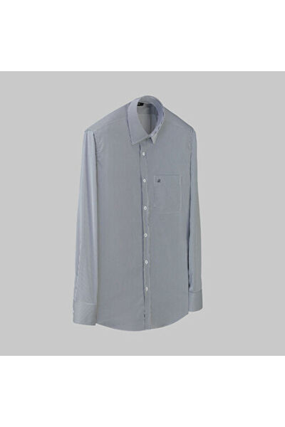 Sarar ELVIO SELECTION ÇİZGİLİ LACİVERT GÖMLEK