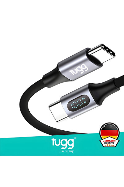 Tugg Germany Şarj Kablosu Ve Veri Aktarımı Ultra Hızlı 100w Gösterge Panelli ...