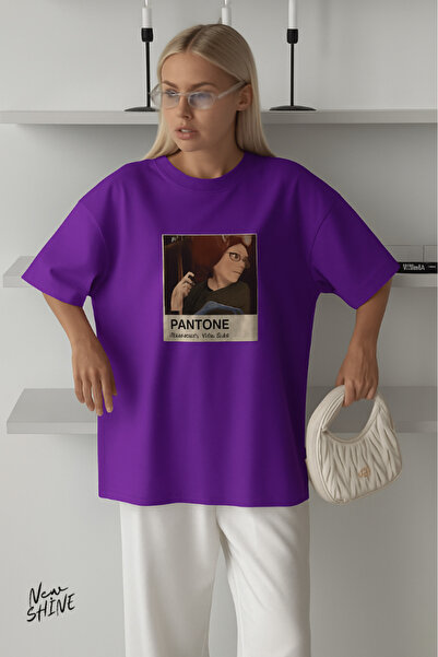 New Shine Pantone cu imprimeu supradimensionat tricou