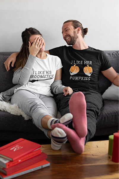 MVRDAR Tricouri pentru cupluri set 2 bucati din 100% bumbac