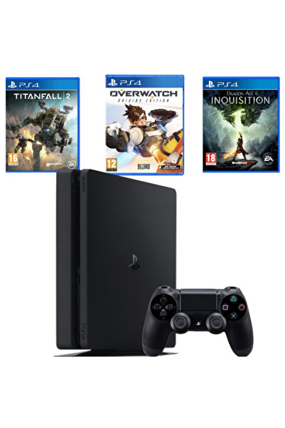 Sony PlayStation 4 PS4 SLIM 500GB Bundle + Controller + 3 Games (Second-Hand)