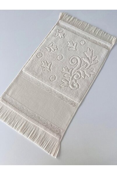 SARRA HOME 30*50cm - Tekli - Kapiçino Etamin Ve Kanaviçe İşlemelik Havlu