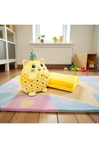 OEM 3-in-1 Pillow - Integrated Blanket, Hand Pockets and Plush Toy