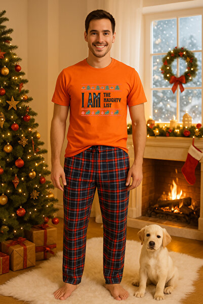 MVRDAR Set pijamale barbati bumbac Colectia Grinch Christmas, sarbatori de Cr...