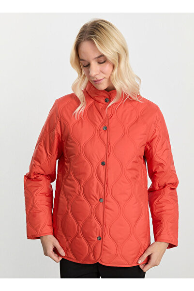 Selen Kahverengi Kadın Standart Kapitone Mont 25KSL6154