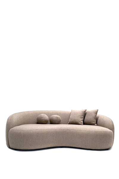 BEKALIVING Gorki Kum Rengi Teddy Üçlü Kanepe