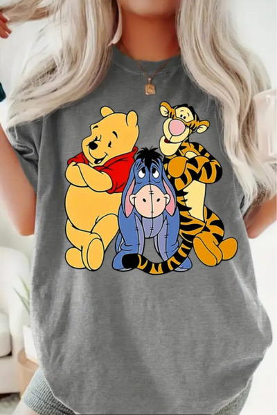 New Shine Μπλουζάκι Winnie Pooh με τύπωμα oversized