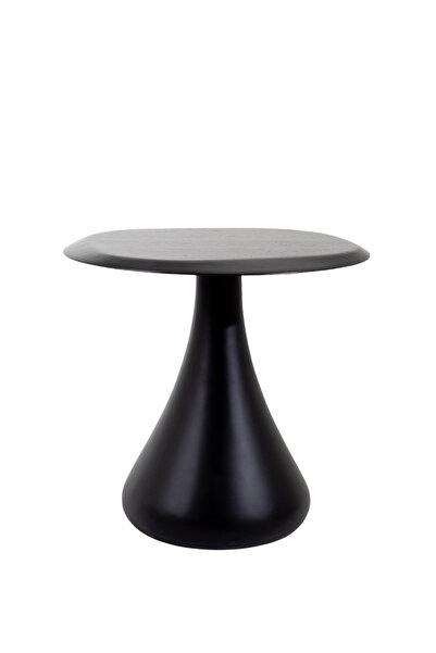 BEKALIVING Salerno Siyah Ahşap Yan Sehpa