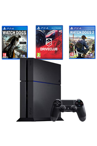 Sony PlayStation 4 PS4 500GB Console Package + Controller + 3 Games (Used)