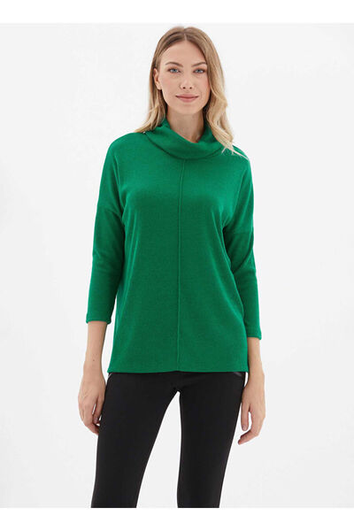 Selen Yeşil Kadın Standart Bluz 25KSL8252