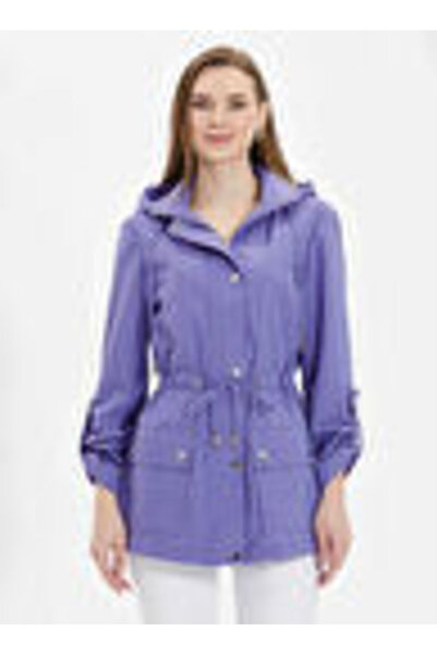 Selen Lila Kadın Trençkot 24YSL9363