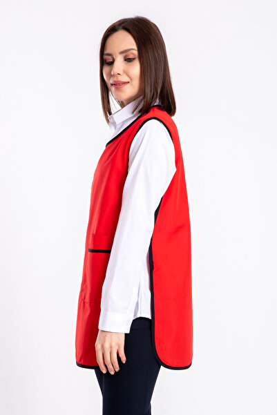 DAŞ ÜNİFORMA Open Collar Gilet Apron Work Uniform