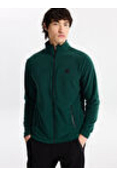 Discovery Expedition D5WM-SWT3301 Yeşil Dik Basic Erkek Polar Sweatshırt