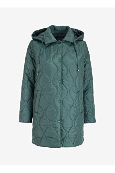 Selen Haki Kadın Standart Kapitone Mont 24KSL6124