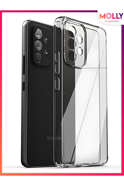 Molly حافظة سيليكون شفافة لهاتف سامسونج جالاكسي A73