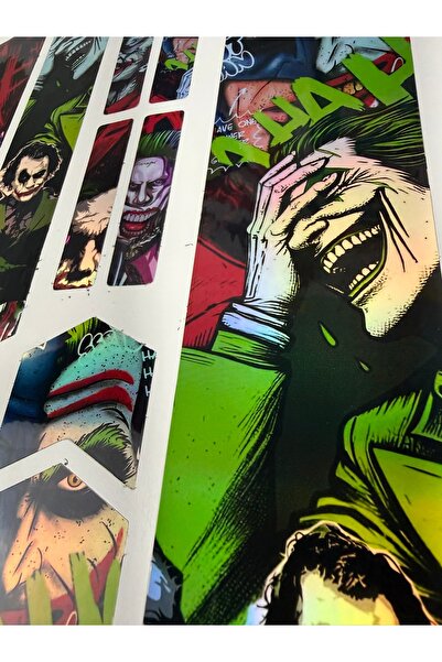 ca kay bu Joker Temalı Bisiklet Kadro Sticker Seti – 12 Parça – Suya Dayanıklı