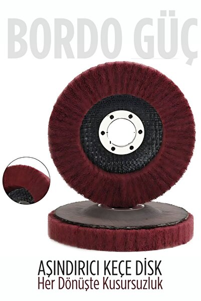 Transformacion 11 cm Endüstriyel Aşındırıcı Keçe Disk – 22 mm İç Çaplı Zımpar...