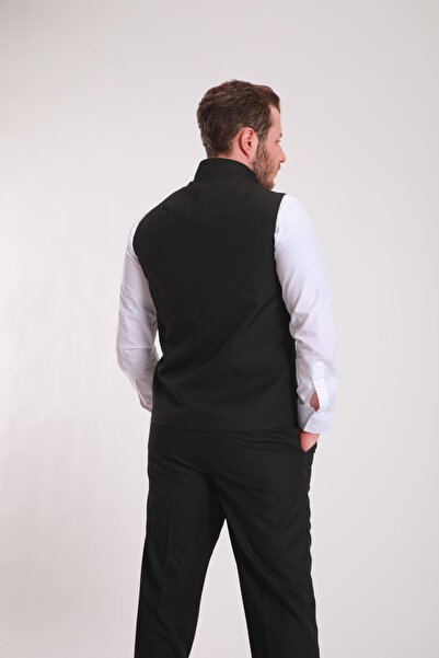 Das Uniform Waiter Double-Breasted Vest Black