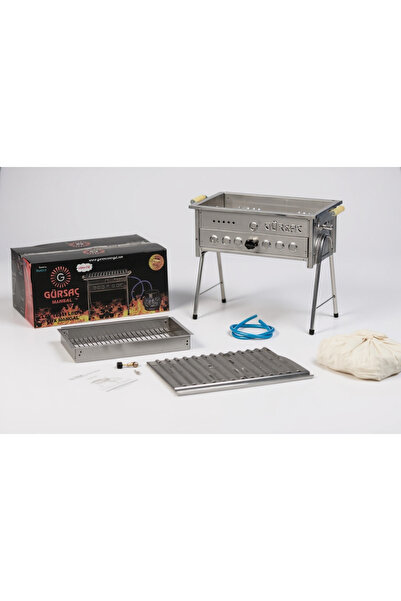 Gürsac Tüplü Mangal Seti Lav Taşlı Katlanabilir ve hortumlu
