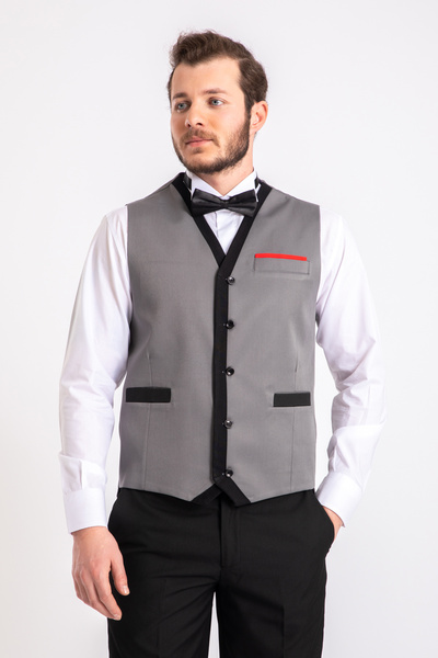 DAŞ ÜNİFORMA Classic Waiter Paneled Vest Workwear