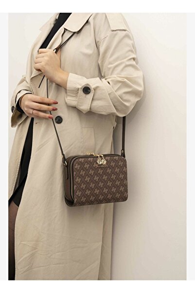 Silver Kadın Çapraz Çanta 888-45884 POLO ÇAPRAZ ÇANTASI M178 KAHVE-MAT KAHVE