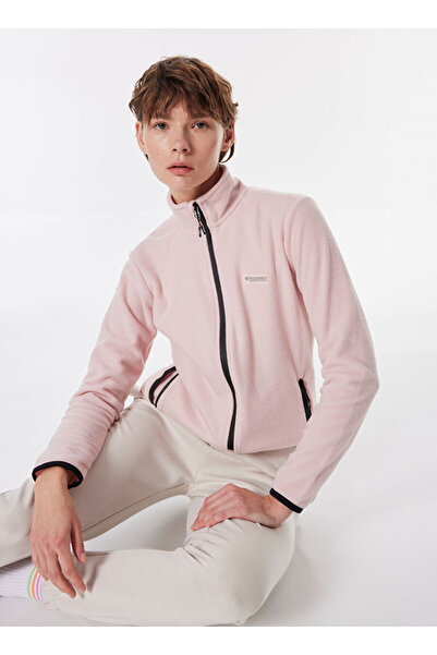 Discovery Expedition Pembe Kadın Dik Yaka Basic Polar Sweatshırt D4WL-SWT3928