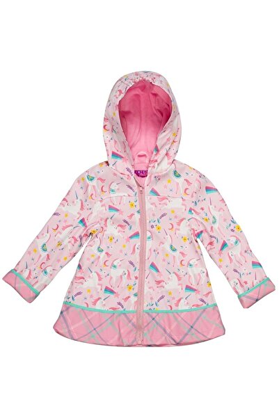 Stephen Joseph Kız Çocuk Unicorn Kapişonlu, Astarlı Poliüretan Yağmurluk
