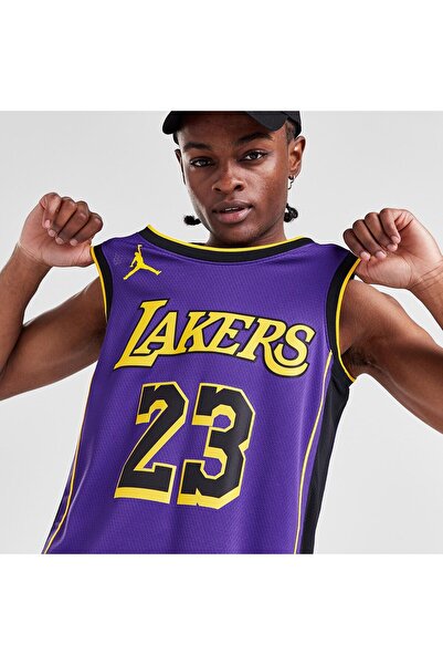 Nike Jordan NBA LA Lakers James Icon Men's Jersey