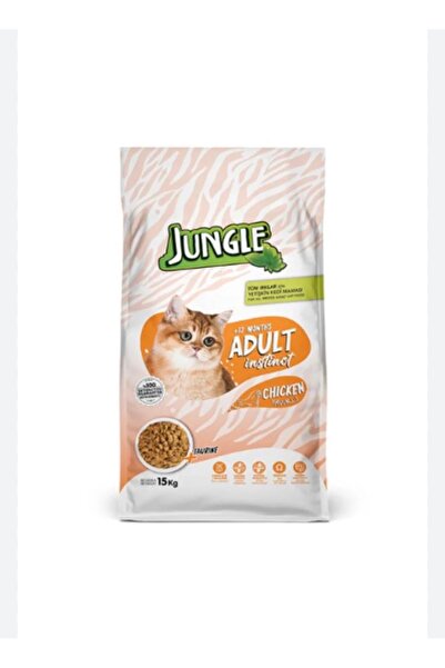 Jungle Jungle dry cat and chicken food, 15 kg
