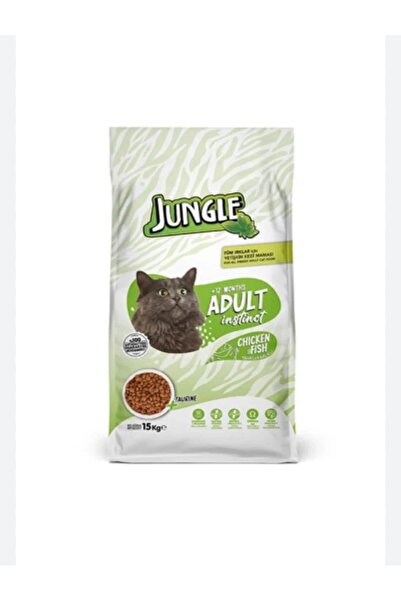 Jungle Jungle Dry Food with Chicken and Fish for Cats 15kg