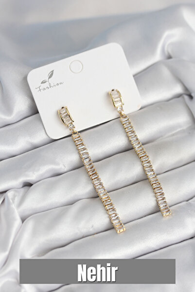 Nehir أقراط نسائية من النحاس على شكل عصا الباجيت هدية لعيد الحب وعيد الأم وال...