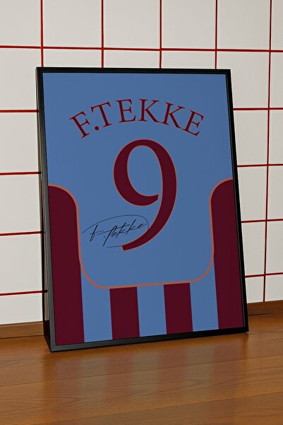 Base Concept F.Tekke Numărul 9, Albastru Bordeaux, Poster cu semnătură pe tri...