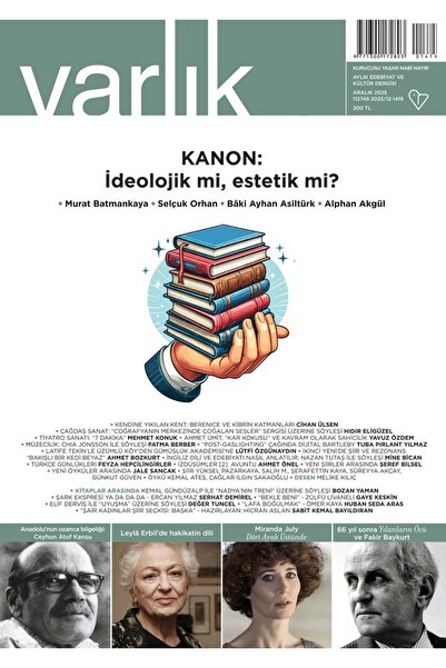 Varlık Dergisi Yayınları Varlık Dergisi 1419.Sayı Aralık 2025