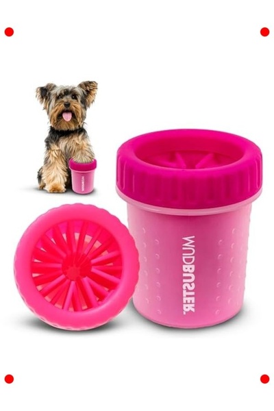 markentegra Portable Dog Paw Cleaner Small Pink