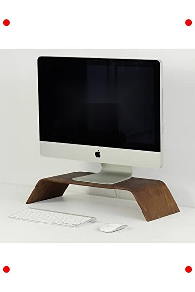 markentegra Walnut Wood Monitor Riser Stand