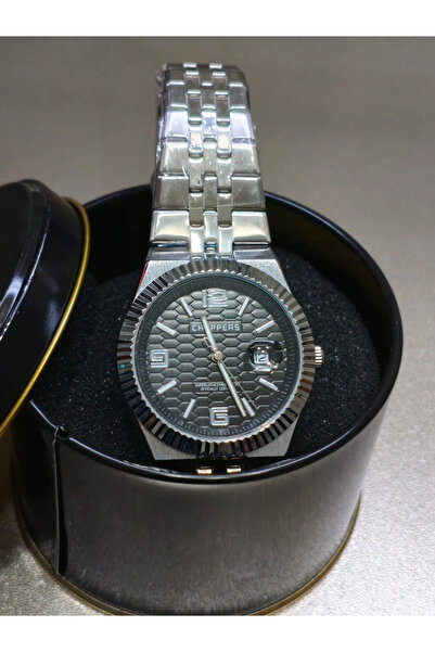 captiva ANALOG Quartz Makina METAL ERKEK KOL SAATİ SİYAH KADRAN