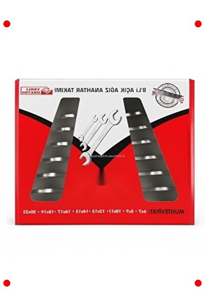 232premiumquality 8 Piece Chrome Vanadium Open End Wrench Set