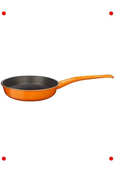 markentegra Cast Iron Roasting Pan, 24 Cm, Orange