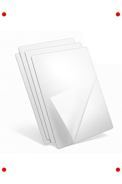 markentegra 4 Adet Kendinden Yapışkanlı Akrilik Ayna Levha